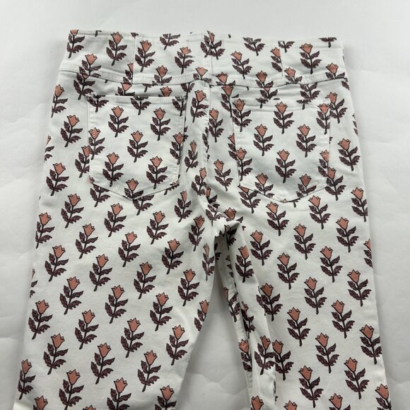 We The Free Terracotta Tulip Printed Penny Pull On Flare Pants 31 - Picture 7 of 7